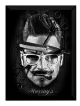 Poster Moldurado Barbearia Barbe Shop Quadro Decorativo