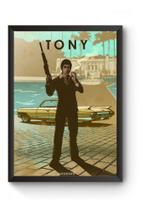 Poster Moldurado Car Legends Scarface Quadro