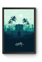 Poster Moldurado Game Gta Vice City Quadro