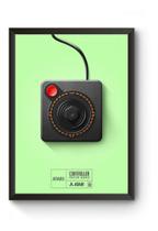 Poster Moldurado Game Retrô Controle Atari Quadro