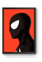 Poster Moldurado Homem Aranha Uniforme Negro