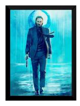 Poster Moldurado John Wick Artístico Quadro 42x29