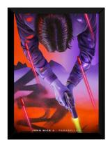 Poster Moldurado John Wick Pop Arte Quadro 42x29
