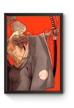 Poster Moldurado Mantle Samurai Quadro Poster Moldurado Mantle Samurai Quadro