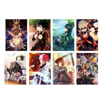 Pôster My Heros Academias Anime Art 28,5 x 42 cm 8 unidades/lote Pôster My Heros Academias Anime Art 28,5 x 42 cm 8 unidades/lote