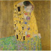 Pôster o beijo, 1907 1908 gustav klimt coleção pintores universais