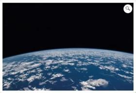 Pôster oceano pacífico nasa iss coleção terra