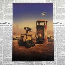 Pôster Painting WALL E Robot Vintage Kraft 30x42cm Pôster Painting WALL E Robot Vintage Kraft 30x42cm