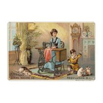 Poster para decoração de parede, máquina de costura vintage, ferro, 20x30cm Poster para decoração de parede, máquina de costura vintage, ferro, 20x30cm