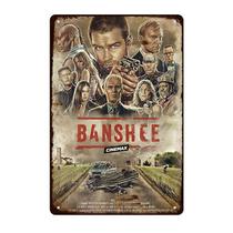 Pôster, pintura em ferro, decoração de parede, programa de TV Banshee Cinemax