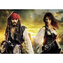 Pôster Piratas do Caribe Johnny Depp 30x42cm Pôster Piratas do Caribe Johnny Depp 30x42cm