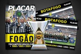 Poster Placar Futebol Botafogo Campeão Brasileiro 2024