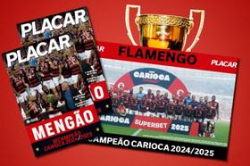 Poster Placar Futebol Flamengo Bicampeão Carioca 2024/25 Poster Placar Futebol Flamengo Bicampeão Carioca 2024/25