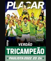 Poster Placar Palmeiras Tricampeão Paulista 2024