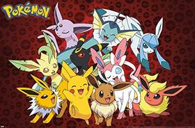 Poster Pokémon Favoritos, 22.375" x 34", Sem moldura - Trends International