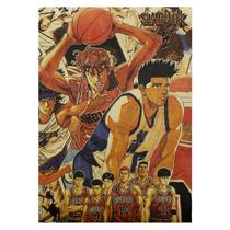 Pôster Slam Dunks Retro Anime Art Decor 51,5x36cm