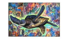 Poster tartaruga"Spray Turtle" 48x31cm do artista Hilton Alves