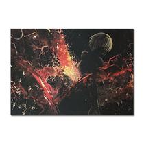 Pôster Tokyo Ghoul Kaneki Ken Vintage de 51,5x36cm para fãs de anime