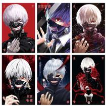 Pôster Tokyo Ghouls Anime Art, 6 peças de papel de 58 x 42 cm Pôster Tokyo Ghouls Anime Art, 6 peças de papel de 58 x 42 cm