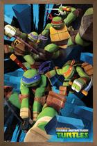 Poster Trends International Nickelodeon Teenage Mutant Ninja Turtles Attack Wall 57x87 cm com moldura Poster Trends International Nickelodeon Teenage Mutant Ninja Turtles Attack Wall 57x87 cm com moldura