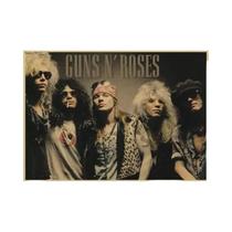 Pôster Vintage Guns N' Roses: Pintura Em Tela De Álbum De Música De Banda De Rock, Arte De Parede,