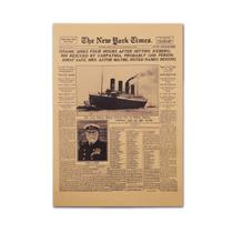 Poster Vintage HAOHUODUO Titanic Papel Kraft 51x36 cm Poster Vintage HAOHUODUO Titanic Papel Kraft 51x36 cm