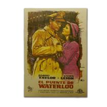 Pôster vintage Waterloo Bridge 51,5x36cm, filme Robert Taylor