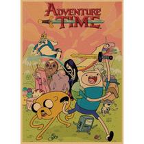 Pôster Wall Art Adventure Time com Finn e Jake Anime Pôster Wall Art Adventure Time com Finn e Jake Anime