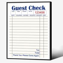 Pôster WIUHIO Guest Check em tela 20x25cm, preto emoldurado Pôster WIUHIO Guest Check em tela 20x25cm, preto emoldurado