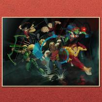 Pôster Young Justice Animated Hero Team 20x30cm em ferro Pôster Young Justice Animated Hero Team 20x30cm em ferro
