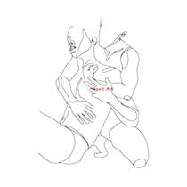 Pôsteres De Corpo Abstrato Masculino, Linha Masculina, Casal Gay, Abraço Nu, Beijo, Arte De Parede,