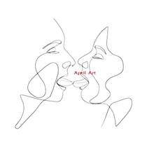 Pôsteres De Corpo Abstrato Masculino, Linha Masculina, Casal Gay, Abraço Nu, Beijo, Arte De Parede,