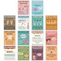 Pósteres de Estrategias Matemáticas Bohemios Divertidos 14 Piezas 35x28 cm