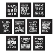 Pósteres de pared Outus con frases inspiradoras y positivas, 10 unidades Pósteres de pared Outus con frases inspiradoras y positivas, 10 unidades