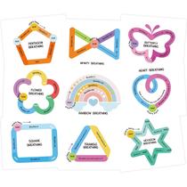Pôsteres de respiração em sala de aula Geyee, 9 peças, Calming Corner Kids Pôsteres de respiração em sala de aula Geyee, 9 peças, Calming Corner Kids