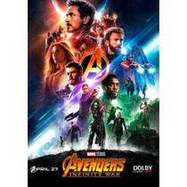 Pôsteres do Filme Avengers Infinity War 12 Artes em MDF 3mm 28X40cm