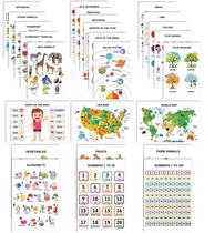 Pôsteres Educativos Laminados para Escola Primária, Pacote com 25 - Mapas, Sistema Solar, Matemática e Mais - Decoração de Sala - Traceease Pôsteres Educativos Laminados para Escola Primária, Pacote com 25 - Mapas, Sistema Solar, Matemática e Mais - Decoração de Sala - Traceease