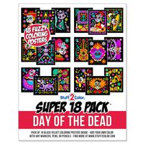 Pôsteres para colorir Super Pack Stuff2Color Day of the Dead x18
