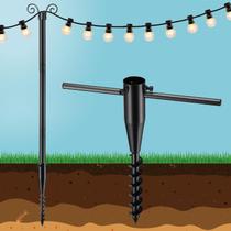 Postes de luz de corda EUIJOIP, metal ajustável à prova de ferrugem de 38 mm Postes de luz de corda EUIJOIP, metal ajustável à prova de ferrugem de 38 mm