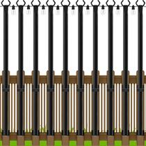 Postes de luz de corda LETIANPAI, pacote com 10, 152 cm, metal para exterior Postes de luz de corda LETIANPAI, pacote com 10, 152 cm, metal para exterior