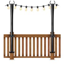 Postes de Luz para Deck Nexillumi de 1,5 m de Metal Resistente - Paquete de 2 Postes de Luz para Deck Nexillumi de 1,5 m de Metal Resistente - Paquete de 2