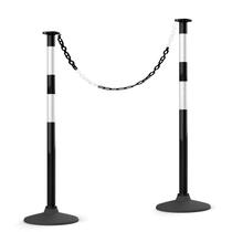 Postes delineadores de tráfego Higiant de 34 cm com base de borracha, pacote com 2