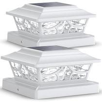 Postes solares laterais em 4 modos de branco quente e frio Postes solares laterais em 4 modos de branco quente e frio