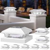 Postes solares NIORSUN Cool White Waterproof, pacote com 8 Postes solares NIORSUN Cool White Waterproof, pacote com 8