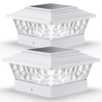 Postes solares SideInlar, 12 LEDs, 4 modos, pacote com 2 Postes solares SideInlar, 12 LEDs, 4 modos, pacote com 2