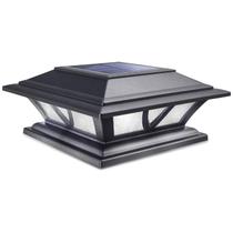 Postes solares SideInlar 2 modos LED impermeáveis pretos Postes solares SideInlar 2 modos LED impermeáveis pretos