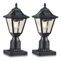 Postes solares TPSHPTS, sensor de movimento IP65, impermeável, pacote com 2 Postes solares TPSHPTS, sensor de movimento IP65, impermeável, pacote com 2
