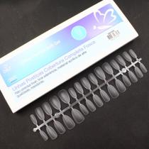 Postiças soft gel acrílico fosca almond 300un