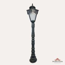 Postinho iluminação 140cm poste alumínio fundido pronto artes Postinho iluminação 140cm poste alumínio fundido pronto artes