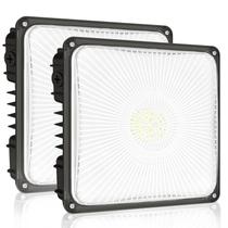 Posto de gasolina Canopy Light HYPERLITE 100W 14000LM 5000K, pacote com 2 Posto de gasolina Canopy Light HYPERLITE 100W 14000LM 5000K, pacote com 2